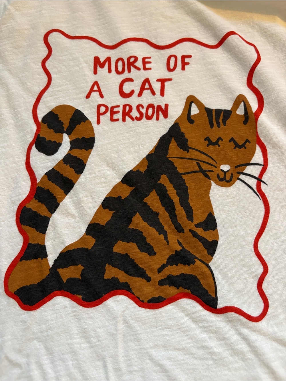 Mauve Cream Cat Graphic Tee - More of a Cat Person - Picture 4 of 4